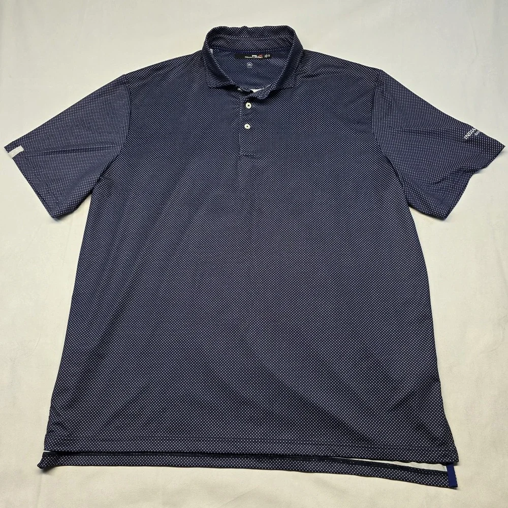 rlx ralph lauren Mens Polo Shirt Indian Wells Golf‎ Resort Logo Blue
